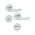 HOPPE Tôkyô Rosetten-Garnitur - F1 Aluminium Natur - WC/Bad