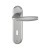 HOPPE New York Kurzschild-Garnitur 1810/273KP - F9 Aluminium Stahl - Ovalbart