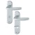 HOPPE New York Kurzschild-Garnitur 1810/273KP - F1 Aluminium Natur - WC/Bad