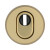 ABUS Schutzrosette mit Zylinderschutz RHZS415 in Gold (F3)