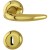 HOPPE Atlanta Rosetten-Garnitur - F71-R Messingfarben poliert mit Resista - BB