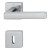 HOPPE Dallas Rosetten-Garnitur - F49-R Messing verchromt mit Resista - Ovalbart