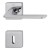 HOPPE Houston Rosetten-Garnitur - F49-R Messing verchromt mit Resista - Ovalbart
