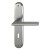 HOPPE Stockholm Langschild-Garnitur 1140/273P - F9 Aluminium Stahl - PZ
