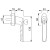 Produktzeichnung HOPPE Brest Fenstergriff 0739S/US954