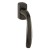 HOPPE New York Fenstergriff 0810/US10 - F8707 dunkelbraun beschichtet
