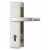 ABUS Schutzbeschlag HLT612 F2 Aluminium Neusilber- Klinke-Klinke
