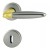 HOPPE Athinai Rosetten-Garnitur  - Messing matt/Aluminum - BB