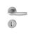 HOPPE New York Rosetten-Garnitur - F9 Aluminium Stahl - Ovalbart