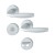 HOPPE New York Rosetten-Garnitur - F1 Aluminium Natur - WC/Bad