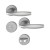 HOPPE New York Rosetten-Garnitur - F9 Aluminium Stahl - WC/Bad