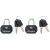 Master Lock 2er Set TSA Vorhangschloss 4681EURTBLK