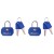 Master Lock 2er Set TSA Vorhangschloss 4681EURTBLR