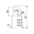 Zahlen-Vorhängeschloss 12002 20 Maßansicht