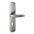 HOPPE Atlanta Langschild-Garnitur 1530/273P - F9 Aluminium Stahl - Ovalbart
