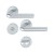 HOPPE Bonn Rosetten-Garnitur - F1 Aluminium Natur - WC/Bad