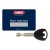 ABUS - Faltschloss Bordo 6000/90 TwinSet Schlüssel & CodeCard