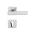HOPPE Dallas Rosetten-Garnitur - F49-R Messing verchromt mit Resista - PZ
