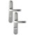 HOPPE Luxembourg Langschild-Garnitur 199/273P - F9 Aluminium Stahl - WC/Bad