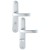HOPPE Luxembourg Langschild-Garnitur 199/273P - F1 Aluminium Natur - WC/Bad
