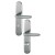 HOPPE Verona Langschild-Garnitur 1510/273P - F9 Aluminium Stahl - WC/Bad