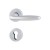 HOPPE Verona Rosetten-Garnitur - F98-R Messing matt verchromt mit Resista - PZ