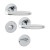HOPPE Verona Rosetten-Garnitur - F49-R Messing verchromt mit Resista - WC/Bad