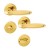 HOPPE Verona Rosetten-Garnitur - F71 Messing poliert - WC/Bad