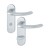 HOPPE Marseille Kurzschild-Garnitur - F1 Aluminium Natur - WC/Bad