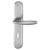 HOPPE New York Langschild-Garnitur 1810/273P - F9 Aluminium Stahl - Ovalbart