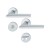 HOPPE Stockholm Rosetten-Garnitur - F1 Aluminium Natur - WC/Bad