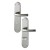 HOPPE Tôkyô Langschild-Renovationsgarnitur - F9 Aluminium Stahl - WC/Bad