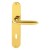HOPPE Verona Langschild-Garnitur - F71 Messing poliert - Ovalbart