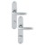 HOPPE Verona Langschild-Garnitur - F98-R Messing matt verchromt mit Resista - WC/Bad